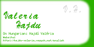 valeria hajdu business card