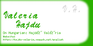 valeria hajdu business card